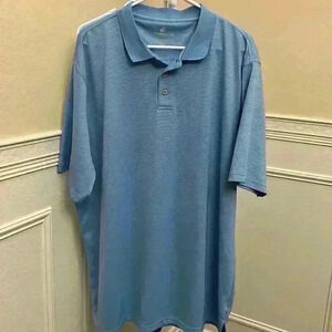 Caribbean Joe Men’s Blue Polo Shirt